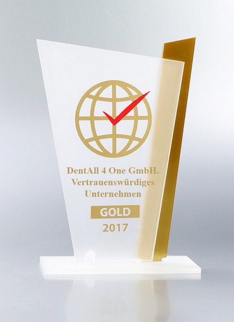 Vertrauenswürdiges Unternehmen Gold 2017 - www.dentall4one.com