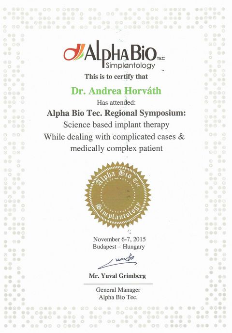 AlphaBio-Implantat - Dr Andrea Horvath - www.dentall4one.com